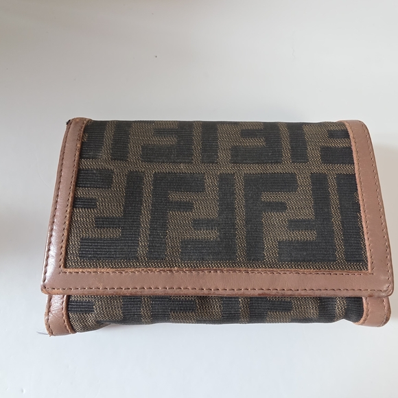 Fendi Handbags - Fendi Zucca FF Canvas Wallet